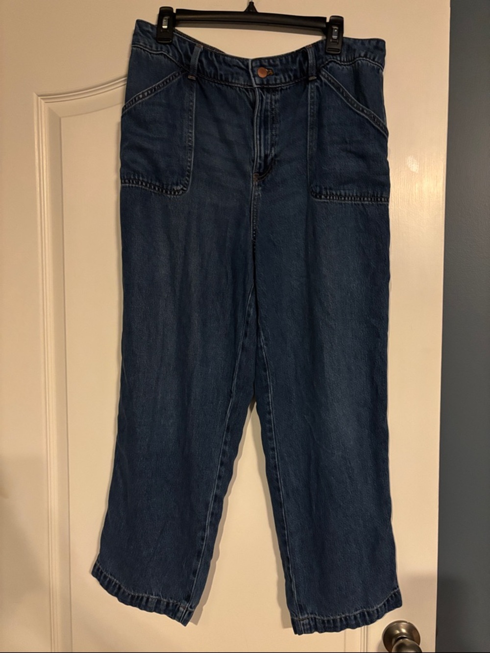 Talbots Straight-Leg Summer Weight Dark Blue Jeans